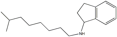 N-(7-methyloctyl)-2,3-dihydro-1H-inden-1-amine Struktur