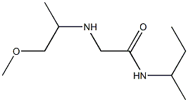 N-(butan-2-yl)-2-[(1-methoxypropan-2-yl)amino]acetamide Struktur