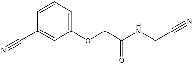 N-(cyanomethyl)-2-(3-cyanophenoxy)acetamide Struktur