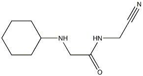 N-(cyanomethyl)-2-(cyclohexylamino)acetamide Struktur