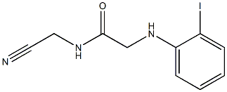 N-(cyanomethyl)-2-[(2-iodophenyl)amino]acetamide Struktur