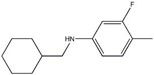 N-(cyclohexylmethyl)-3-fluoro-4-methylaniline Struktur