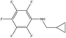 N-(cyclopropylmethyl)-2,3,4,5,6-pentafluoroaniline Struktur