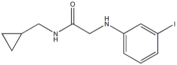 N-(cyclopropylmethyl)-2-[(3-iodophenyl)amino]acetamide Struktur