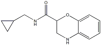 N-(cyclopropylmethyl)-3,4-dihydro-2H-1,4-benzoxazine-2-carboxamide Struktur