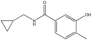 N-(cyclopropylmethyl)-3-hydroxy-4-methylbenzamide Struktur