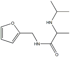 N-(furan-2-ylmethyl)-2-(propan-2-ylamino)propanamide Struktur