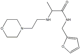 N-(furan-2-ylmethyl)-2-{[2-(morpholin-4-yl)ethyl]amino}propanamide Struktur