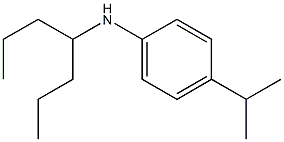 N-(heptan-4-yl)-4-(propan-2-yl)aniline Struktur