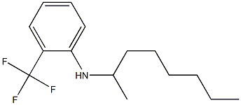 N-(octan-2-yl)-2-(trifluoromethyl)aniline Struktur