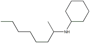 N-(octan-2-yl)cyclohexanamine Struktur