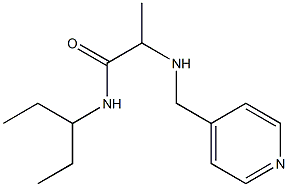 N-(pentan-3-yl)-2-[(pyridin-4-ylmethyl)amino]propanamide Struktur