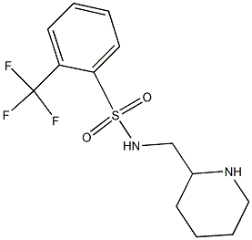 N-(piperidin-2-ylmethyl)-2-(trifluoromethyl)benzene-1-sulfonamide Struktur