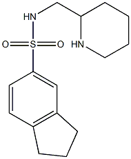 N-(piperidin-2-ylmethyl)-2,3-dihydro-1H-indene-5-sulfonamide Struktur