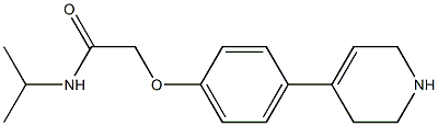 N-(propan-2-yl)-2-[4-(1,2,3,6-tetrahydropyridin-4-yl)phenoxy]acetamide Struktur