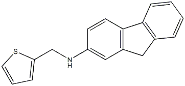 N-(thiophen-2-ylmethyl)-9H-fluoren-2-amine Struktur