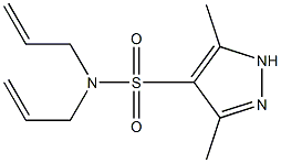 N,N-diallyl-3,5-dimethyl-1H-pyrazole-4-sulfonamide Struktur