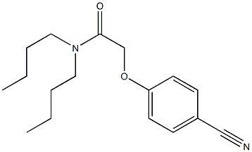 N,N-dibutyl-2-(4-cyanophenoxy)acetamide Struktur