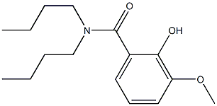 N,N-dibutyl-2-hydroxy-3-methoxybenzamide Struktur