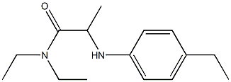 N,N-diethyl-2-[(4-ethylphenyl)amino]propanamide Struktur