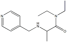 N,N-diethyl-2-[(pyridin-4-ylmethyl)amino]propanamide Struktur