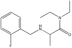 N,N-diethyl-2-{[(2-fluorophenyl)methyl]amino}propanamide Struktur