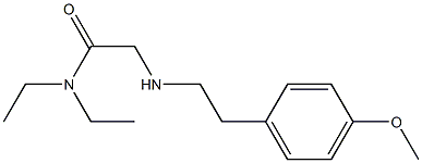 N,N-diethyl-2-{[2-(4-methoxyphenyl)ethyl]amino}acetamide Struktur