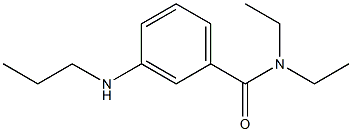 N,N-diethyl-3-(propylamino)benzamide Struktur