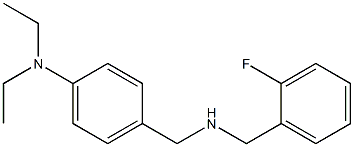 N,N-diethyl-4-({[(2-fluorophenyl)methyl]amino}methyl)aniline Struktur