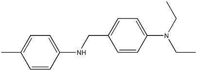 N,N-diethyl-4-{[(4-methylphenyl)amino]methyl}aniline Struktur