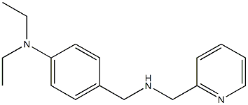 N,N-diethyl-4-{[(pyridin-2-ylmethyl)amino]methyl}aniline Struktur