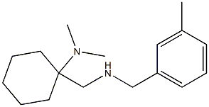 N,N-dimethyl-1-({[(3-methylphenyl)methyl]amino}methyl)cyclohexan-1-amine Struktur