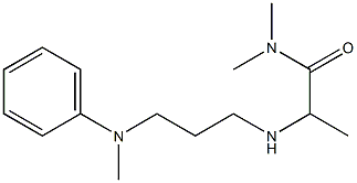 N,N-dimethyl-2-({3-[methyl(phenyl)amino]propyl}amino)propanamide Struktur