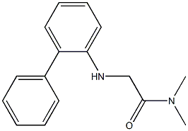 N,N-dimethyl-2-[(2-phenylphenyl)amino]acetamide Struktur