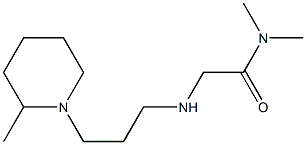 N,N-dimethyl-2-{[3-(2-methylpiperidin-1-yl)propyl]amino}acetamide Struktur