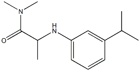 N,N-dimethyl-2-{[3-(propan-2-yl)phenyl]amino}propanamide Struktur