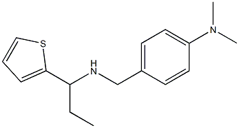 N,N-dimethyl-4-({[1-(thiophen-2-yl)propyl]amino}methyl)aniline Struktur