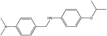 N,N-dimethyl-4-({[4-(propan-2-yloxy)phenyl]amino}methyl)aniline Struktur