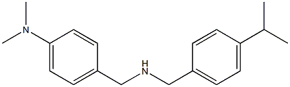 N,N-dimethyl-4-[({[4-(propan-2-yl)phenyl]methyl}amino)methyl]aniline Struktur