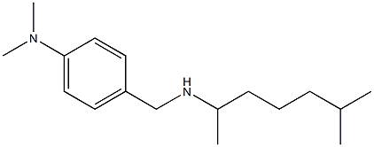 N,N-dimethyl-4-{[(6-methylheptan-2-yl)amino]methyl}aniline Struktur