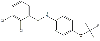 N-[(2,3-dichlorophenyl)methyl]-4-(trifluoromethoxy)aniline Struktur