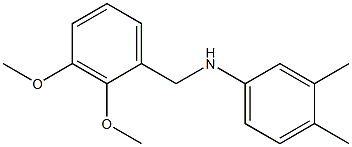 N-[(2,3-dimethoxyphenyl)methyl]-3,4-dimethylaniline Struktur