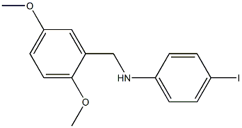 N-[(2,5-dimethoxyphenyl)methyl]-4-iodoaniline Struktur