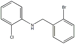 N-[(2-bromophenyl)methyl]-2-chloroaniline Struktur