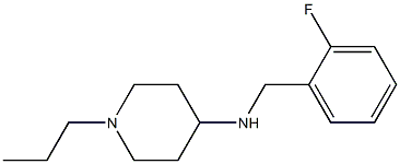 N-[(2-fluorophenyl)methyl]-1-propylpiperidin-4-amine Struktur