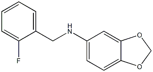 N-[(2-fluorophenyl)methyl]-2H-1,3-benzodioxol-5-amine Struktur