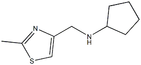 N-[(2-methyl-1,3-thiazol-4-yl)methyl]cyclopentanamine Struktur