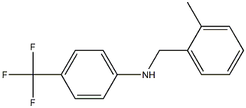 N-[(2-methylphenyl)methyl]-4-(trifluoromethyl)aniline Struktur