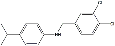 N-[(3,4-dichlorophenyl)methyl]-4-(propan-2-yl)aniline Struktur