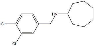 N-[(3,4-dichlorophenyl)methyl]cycloheptanamine Struktur